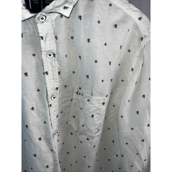 Killer Jeans XXL White Button Down Men’s Casual Shirt Slim Fit Designer - Picture 2 of 9